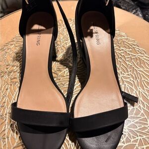 Call It Spring Black Heeled Sandals